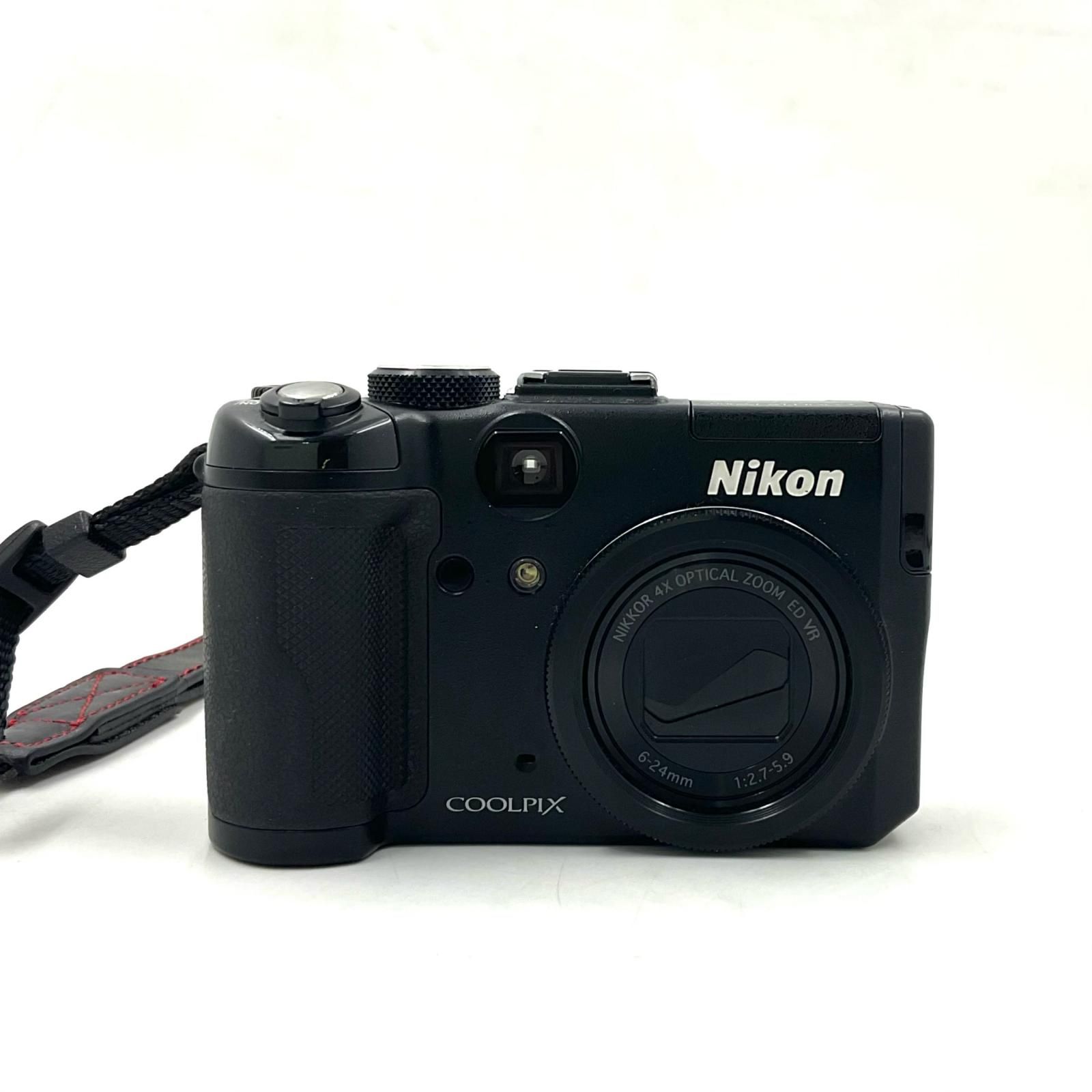【全額返金保証】【最速発送】Nikon コンパクトデジタルカメラ COOLPIX P6000 ブラック 動作確認済