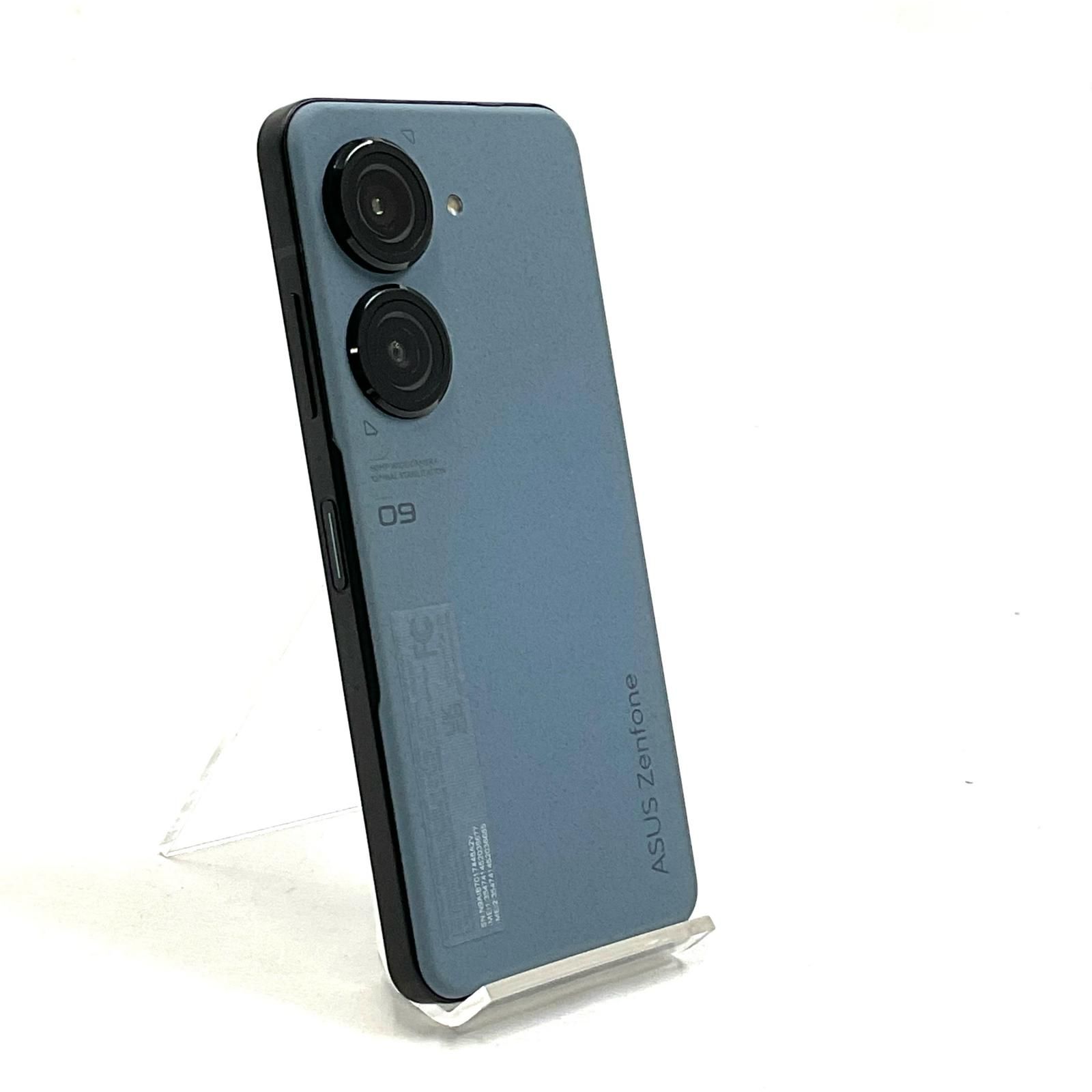 【全額返金保証】【最速発送】 Zenfone 9 128GB ブルー系 SIMフリー ASUS_AI2202 白ロム 動作確認済