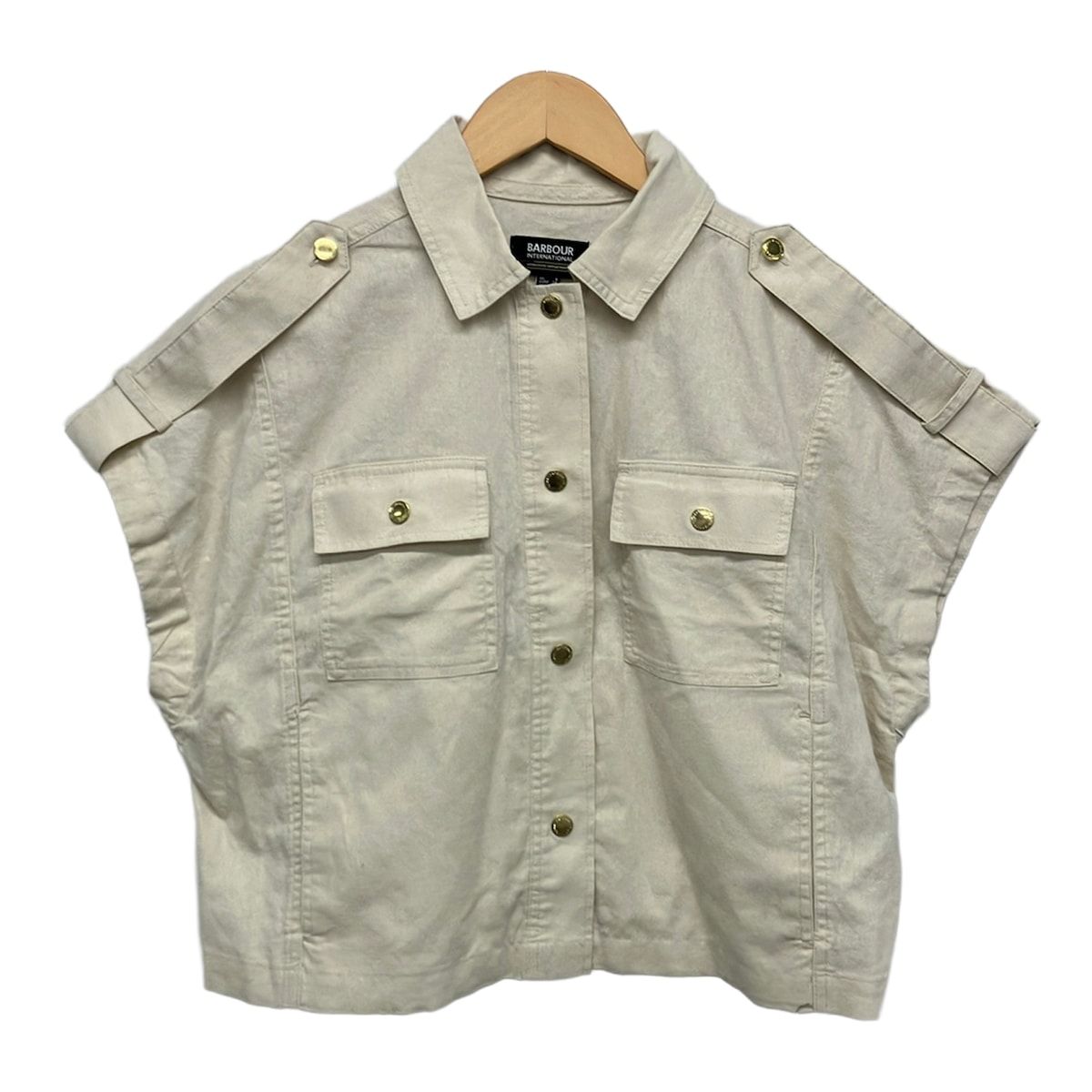 Barbour(バーブァー) ジャケット サイズEURO 34 - アイボリー 半袖/春/夏