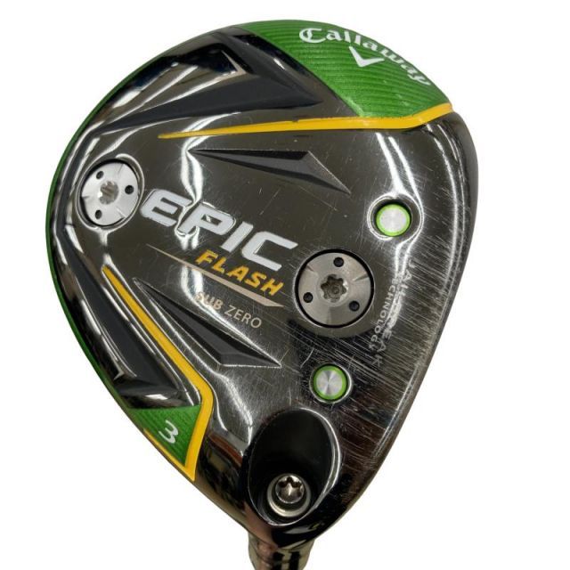 【中古】 キャロウェイ EPIC FLASH SUBZERO 3W フェアウェイウッド FW Speeder EVOLUTION V FW 60 (フレックスS) メンズ 男性用 右利き 右用 Cランク ゴルフクラブ