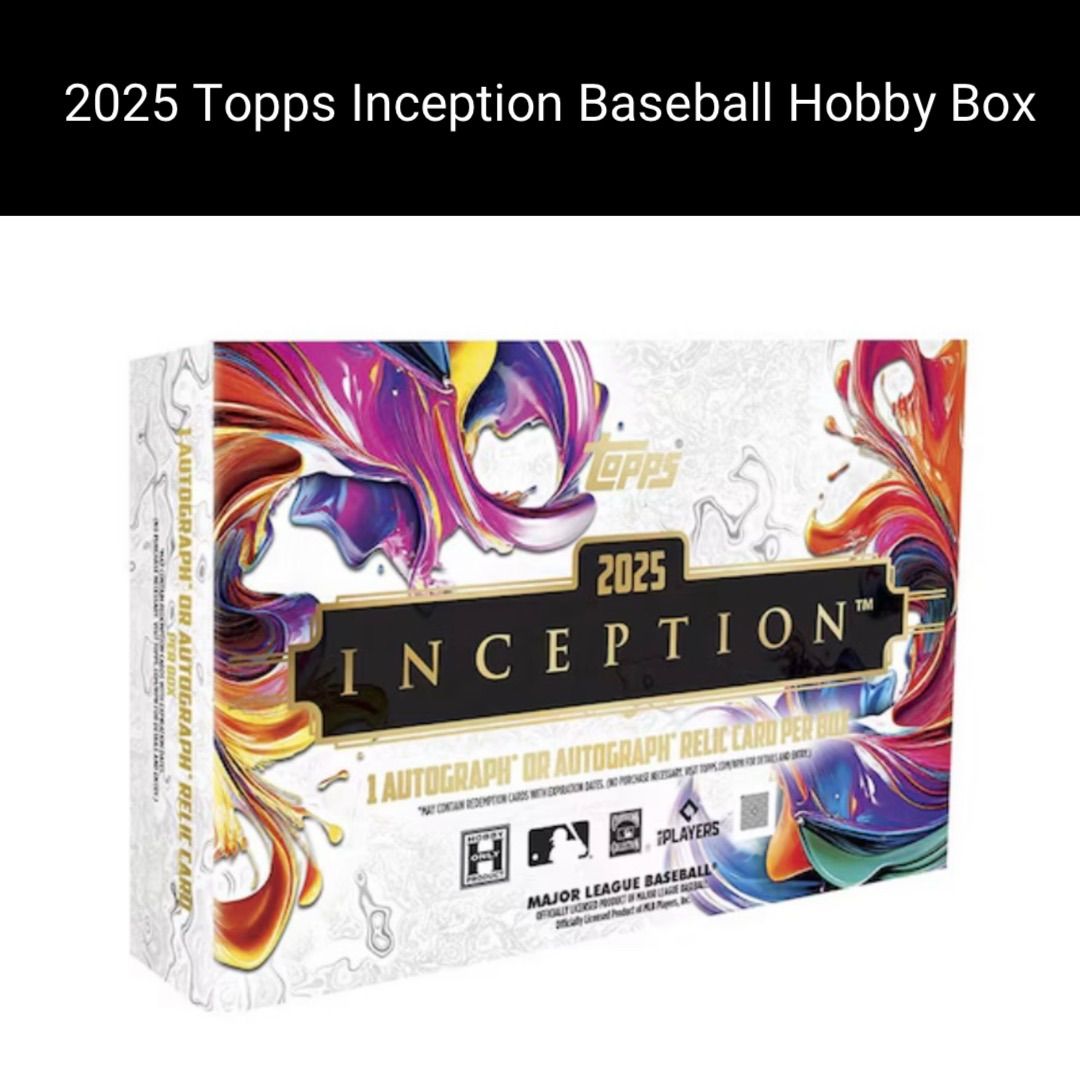 【新品未開封 1Box】2025 Topps Inception Baseball Hobby Box