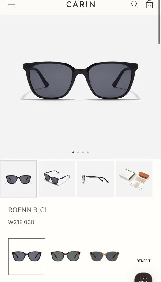 （新品）カリン ROENN B_C1 サングラス