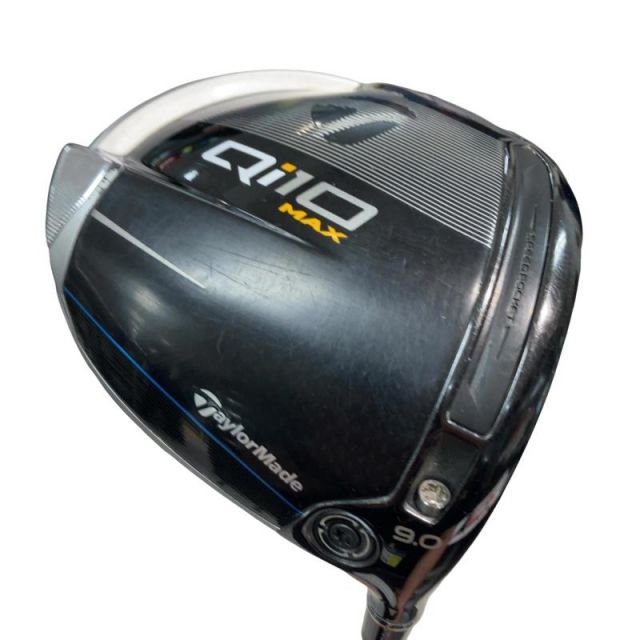 【中古】 テーラーメイド Qi10 MAX 9° ドライバー DR 純正特注シャフト (フレックスS) メンズ 男性用 右利き 右用 Dランク ゴルフクラブ
