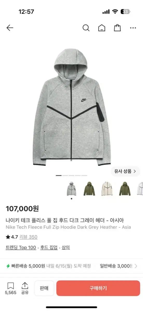 NIKE テックパック グレー L