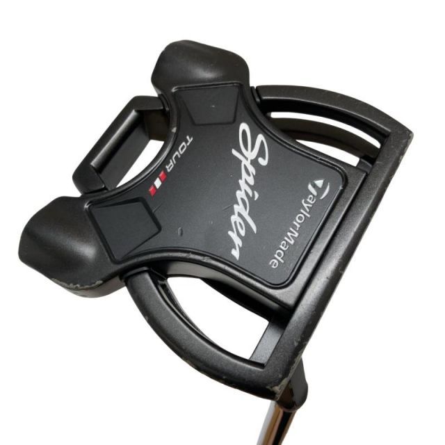 【中古】 テーラーメイド Spider Tour BLACK(2020)(サイトライン) ショートスラント 34インチ USA パター PT スチール (フレックスその他) メンズ 男性用 右利き 右用 Cランク ゴルフクラブ