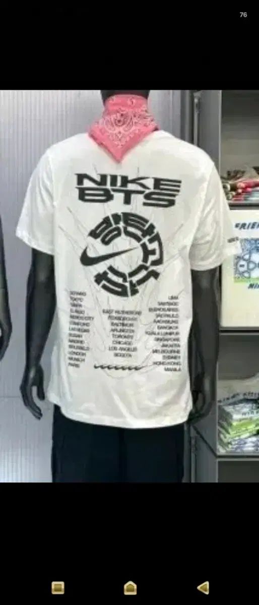 新品 NIKE BTS コラボ 半袖Tシャツ 白