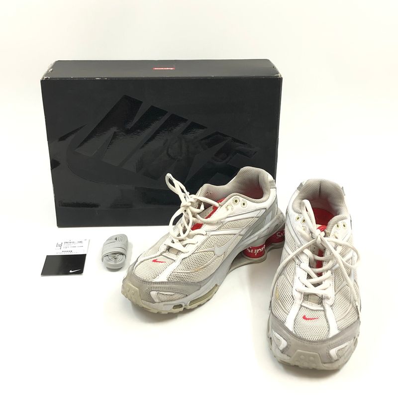 【現状渡し品】SUPREME シュプリーム × NIKE ナイキ SHOX RIDE 2 DN1615-100 ショックス ライド2 スニーカー シューズ 靴【149-260615-hn-02-fur】