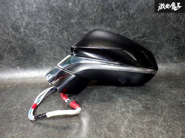 ☆即納☆ 点灯OK！ レクサス 純正 RX ハイブリッド ドアミラー サイドミラー 左 助手席 15+6ピン 223 グラファイトブラックガラスフレーク