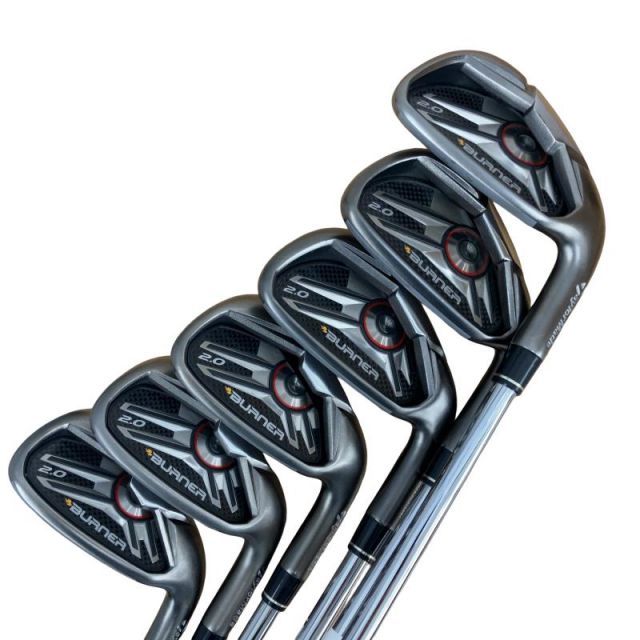 【中古】 テーラーメイド BURNER 2.0 6S アイアンセット IR Dynamic Gold (フレックスS) メンズ 男性用 右利き 右用 Cランク ゴルフクラブ