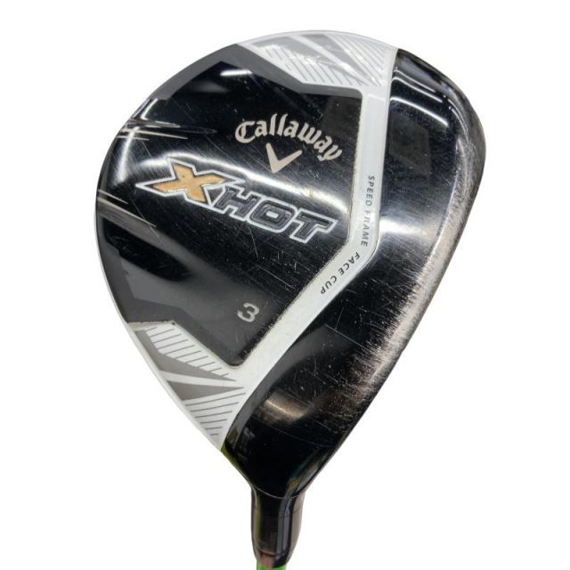 【中古】 キャロウェイ X HOT 3W フェアウェイウッド FW ATTAS 4U 6 (フレックスS) メンズ 男性用 右利き 右用 Cランク ゴルフクラブ
