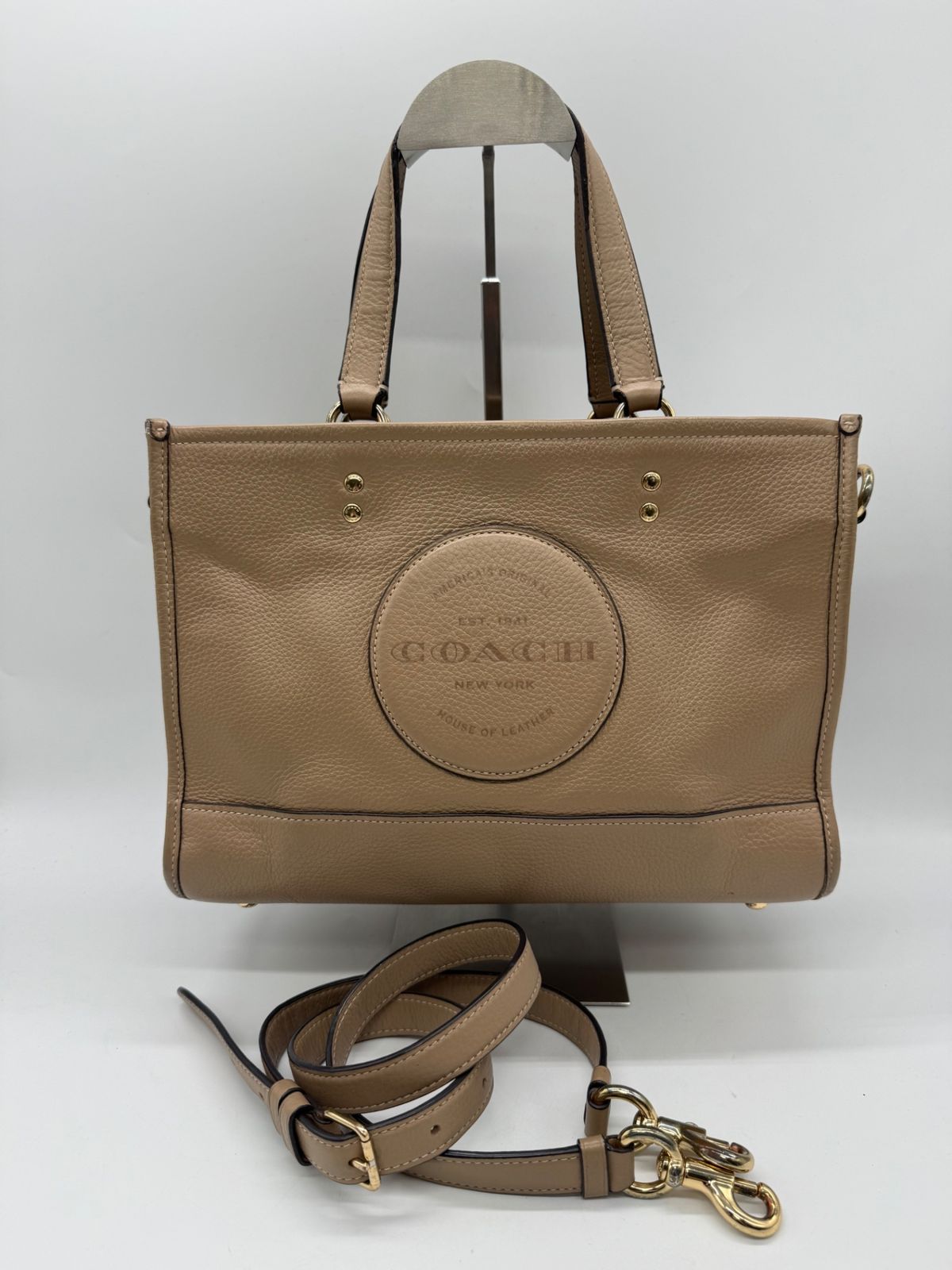 COACH コーチ デカロゴ ２WAY レザー トート バッグ P2620
