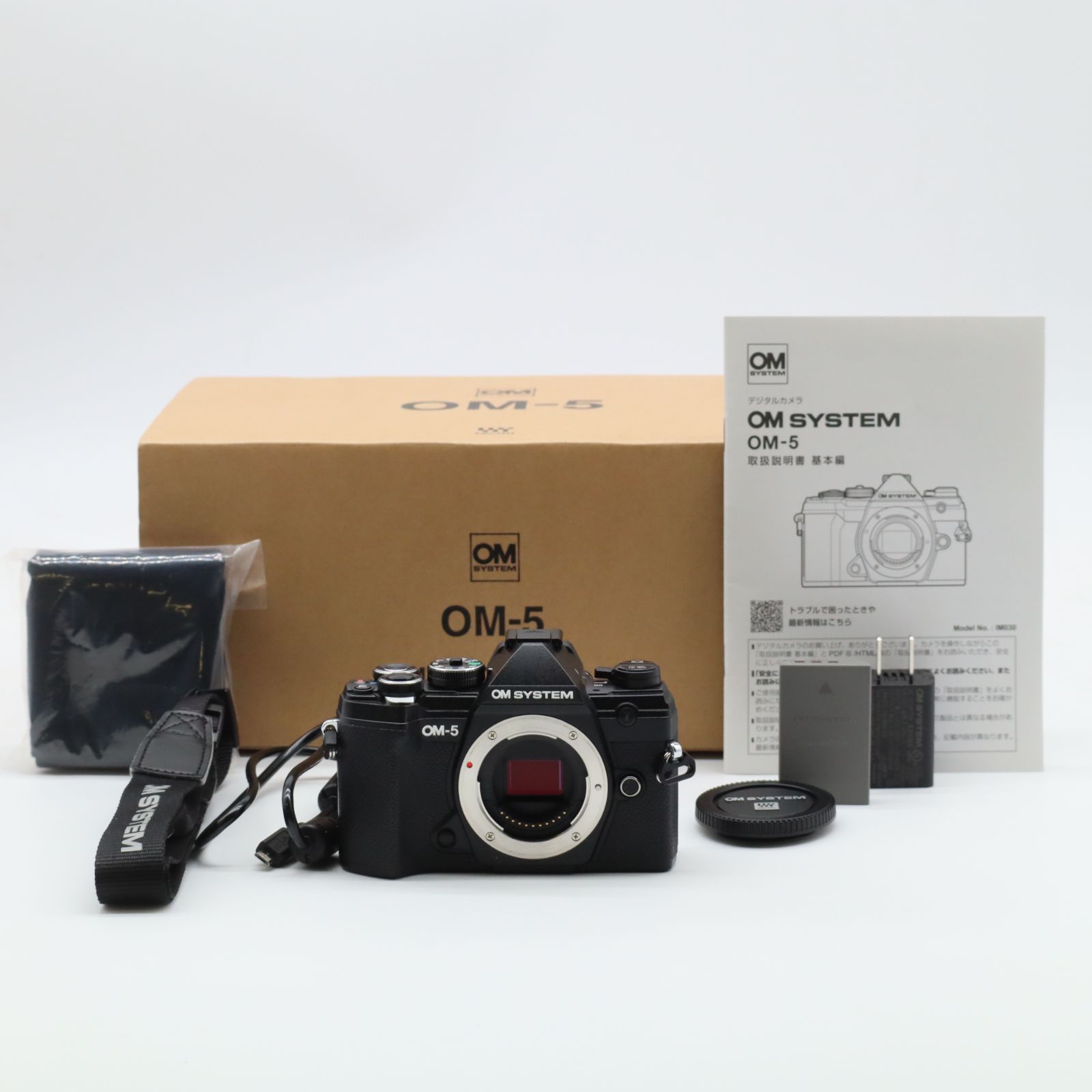 ショット数9286回 OM SYSTEM OM-5 ボディー ブラック #5213