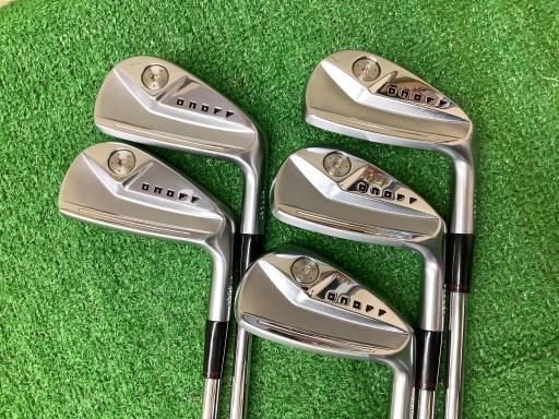 【中古】 ダイワ(グローブライド) ONOFF FORGED(2024) KURO 5S アイアンセット IR 純正特注シャフト (フレックスR) メンズ 男性用 右利き 右用 Bランク ゴルフクラブ