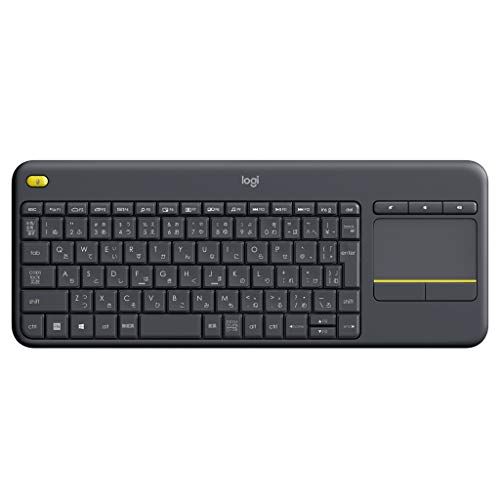 ロジクール ワイヤレスキーボード タッチ キーボード K400pBK 国内正規品/