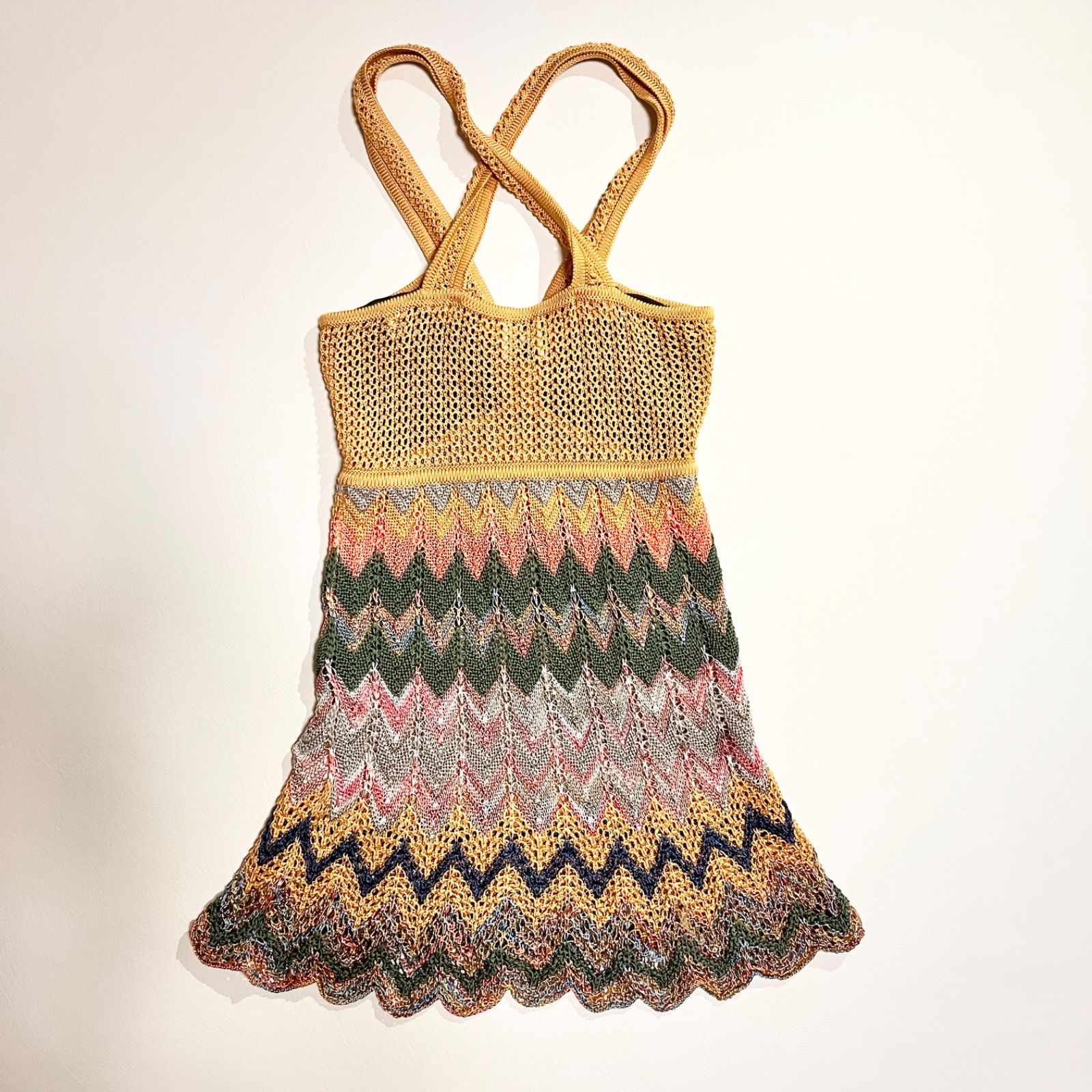 kT49 MISSONI マルチカラー キャミソール タンクトップ ビスチェ