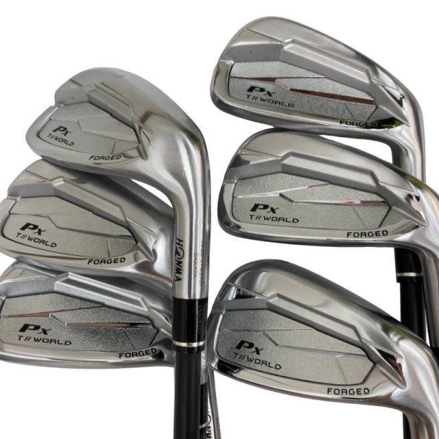【中古】 本間ゴルフ TOUR WORLD Px 7S アイアンセット IR VIZARD EZ-C (フレックスS) メンズ 男性用 右利き 右用 Cランク ゴルフクラブ