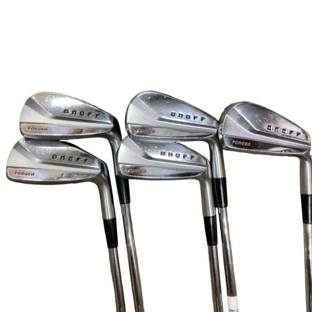 【中古】 ダイワ(グローブライド) ONOFF FORGED(2020) KURO 5S アイアンセット IR 純正特注シャフト (フレックスS) メンズ 男性用 右利き 右用 Cランク ゴルフクラブ