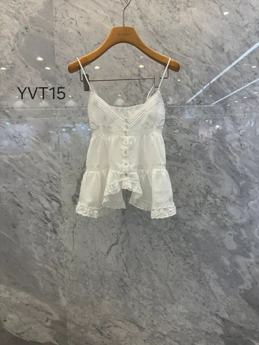 js NEW YORK スタイル 新作 (当日発송) Vネック レース フリル レイヤード キャミソール ブラウス