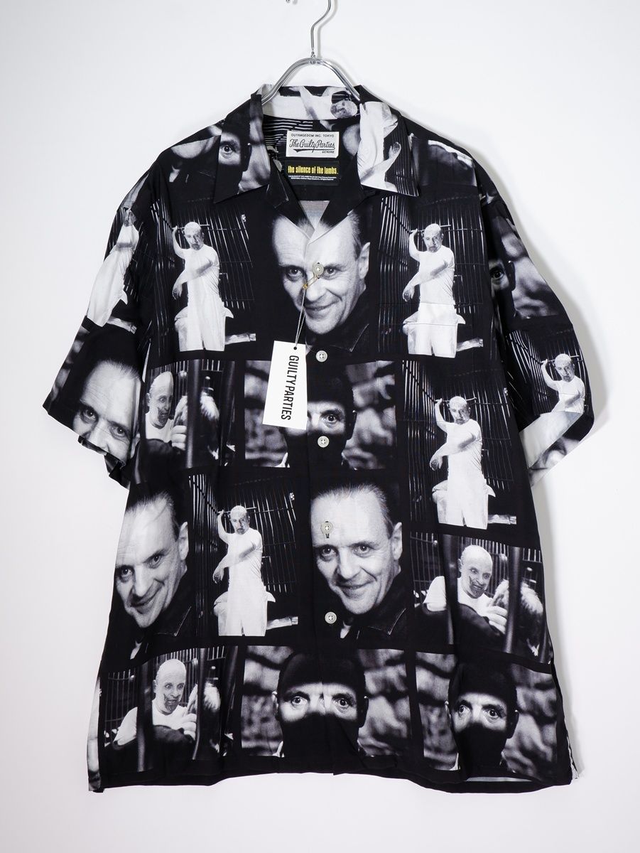 WACKOMARIAワコマリア THE SILENCE OF THE LAMBS S/S HAWAIIAN SHIRT (TYPE-1)羊たちの沈黙 半袖ハワイアンシャツ【L】【MSHA82345】