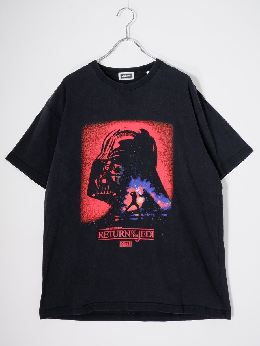 KITHキス STAR WARS VADER POSTER VINTAGE TEEスターウォーズ ダースベイダー ヴィンテージ加工Tシャツ【S】【MTSA82331】