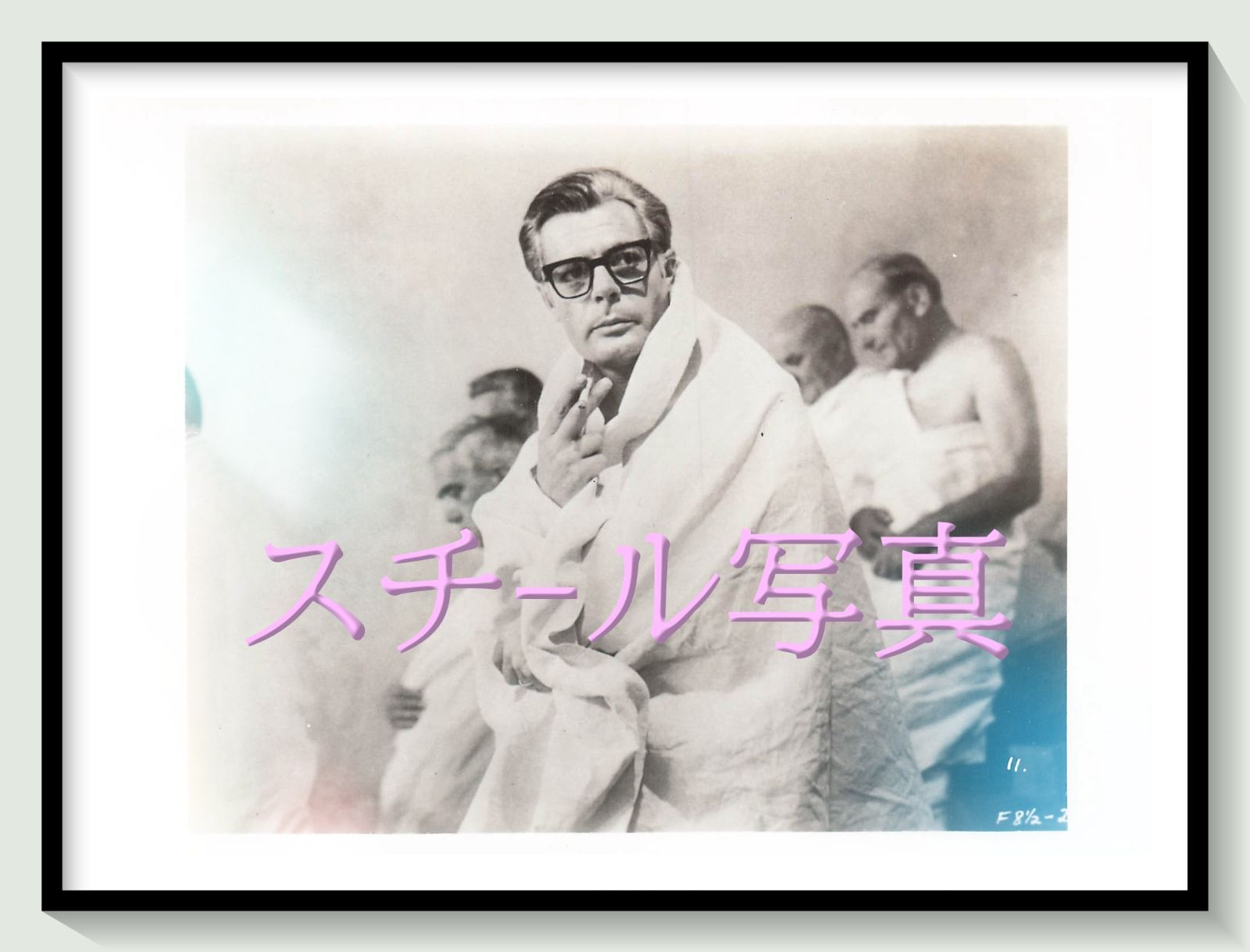 t『８ 1/2』1965年映画劇場宣伝用正規オリジナルスチール写真　pt004522　フェデリコ・フェリーニ アンジェロ・リッツォーリ ニーノ・ロータ マルチェロ・マストロヤンニ アヌーク・エーメ クラウディア・カルディナーレ