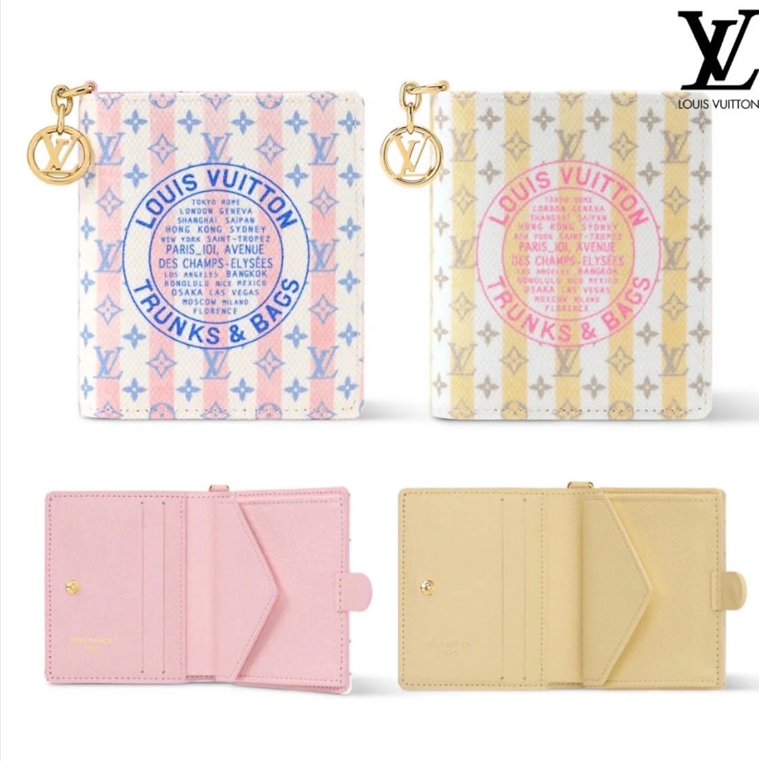【可愛い♪】 Louis Vuitton★ ポケットウォレット LV チャーム