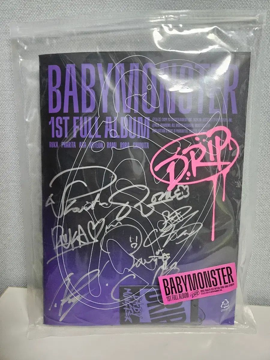 ベイビーMONSTER DRIP サイン本