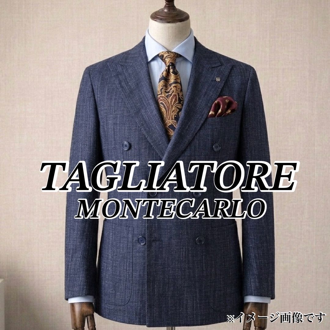 未使用級】TAGLIATORE テーラードジャケット ダブルブレスト ネイビー