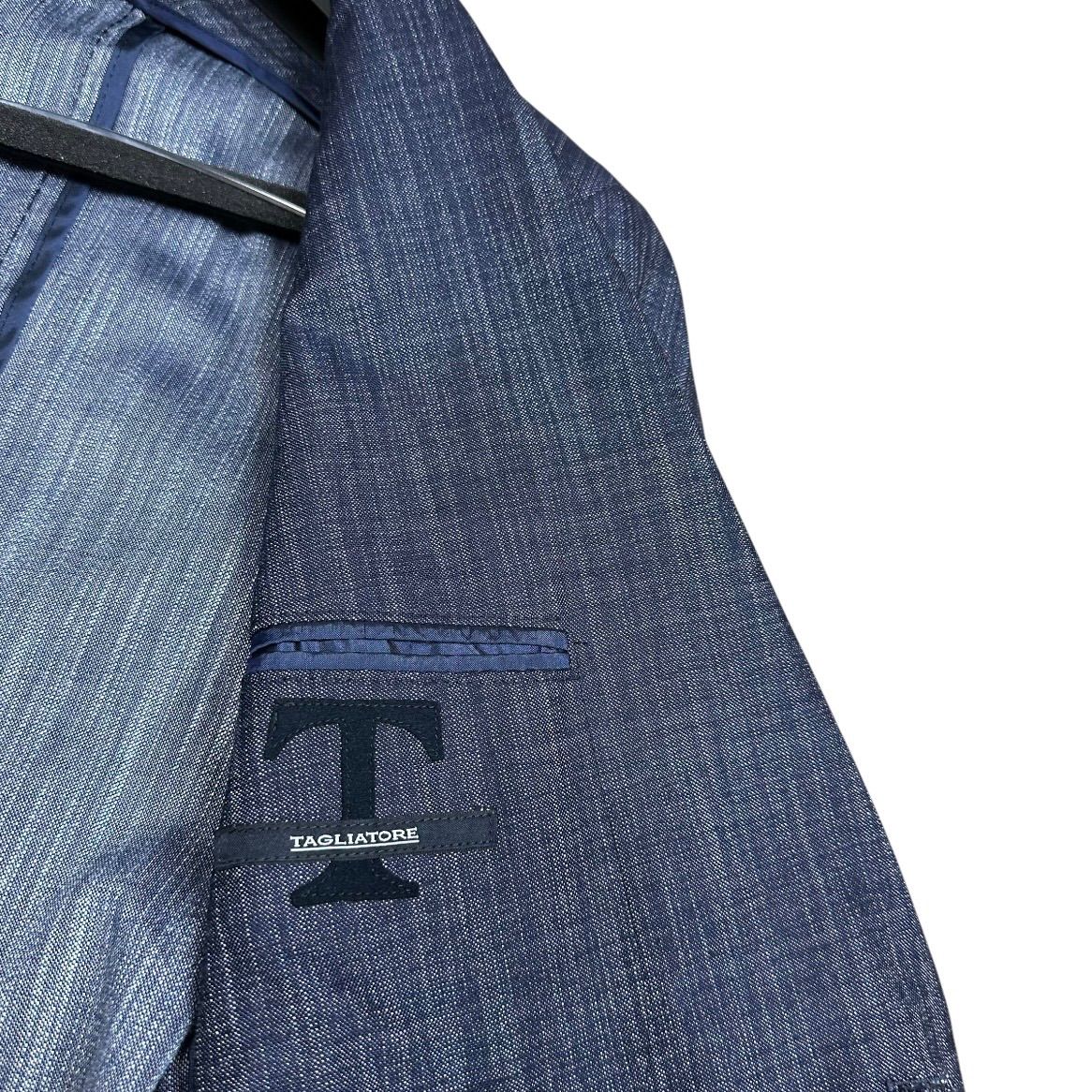 未使用級】TAGLIATORE テーラードジャケット ダブルブレスト ネイビー