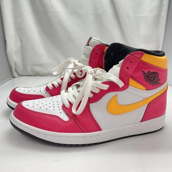 【中古】NIKE AIR JORDAN 1 RETRO HIGH OG LIGHT FUSION RED サイズ28.0㎝ 555088-603[91]