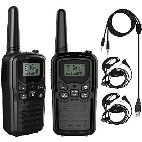 ☆新品☆トランシーバー 無線機 免許不要 特定小電力 充電式 携帯型 T518 災害緊急対応 USBケーブル＆イヤホンマイク/ベルトクリップ付属 日本語説明書 2台セット 53637e1d