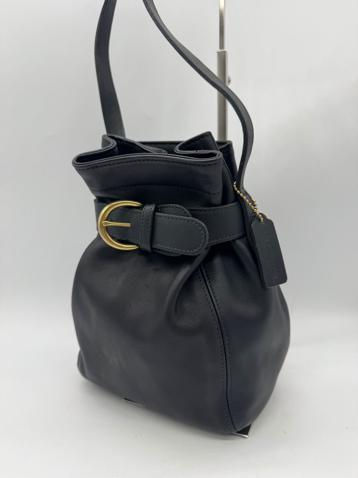 【美品】COACH コーチ グローブレザー オールドコーチ 巾着 ショルダーバッグ P1845