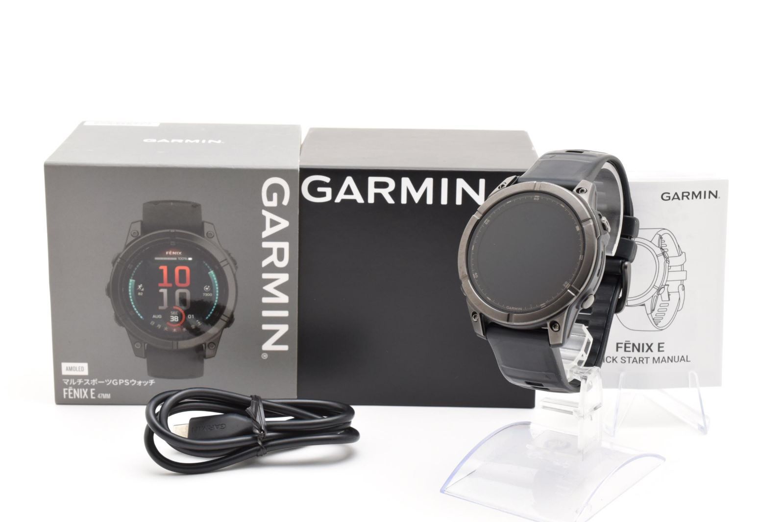 【返品保証】美品｜Garmin ガーミン FENIX フェニックス E 47mm amoled #C260603-07