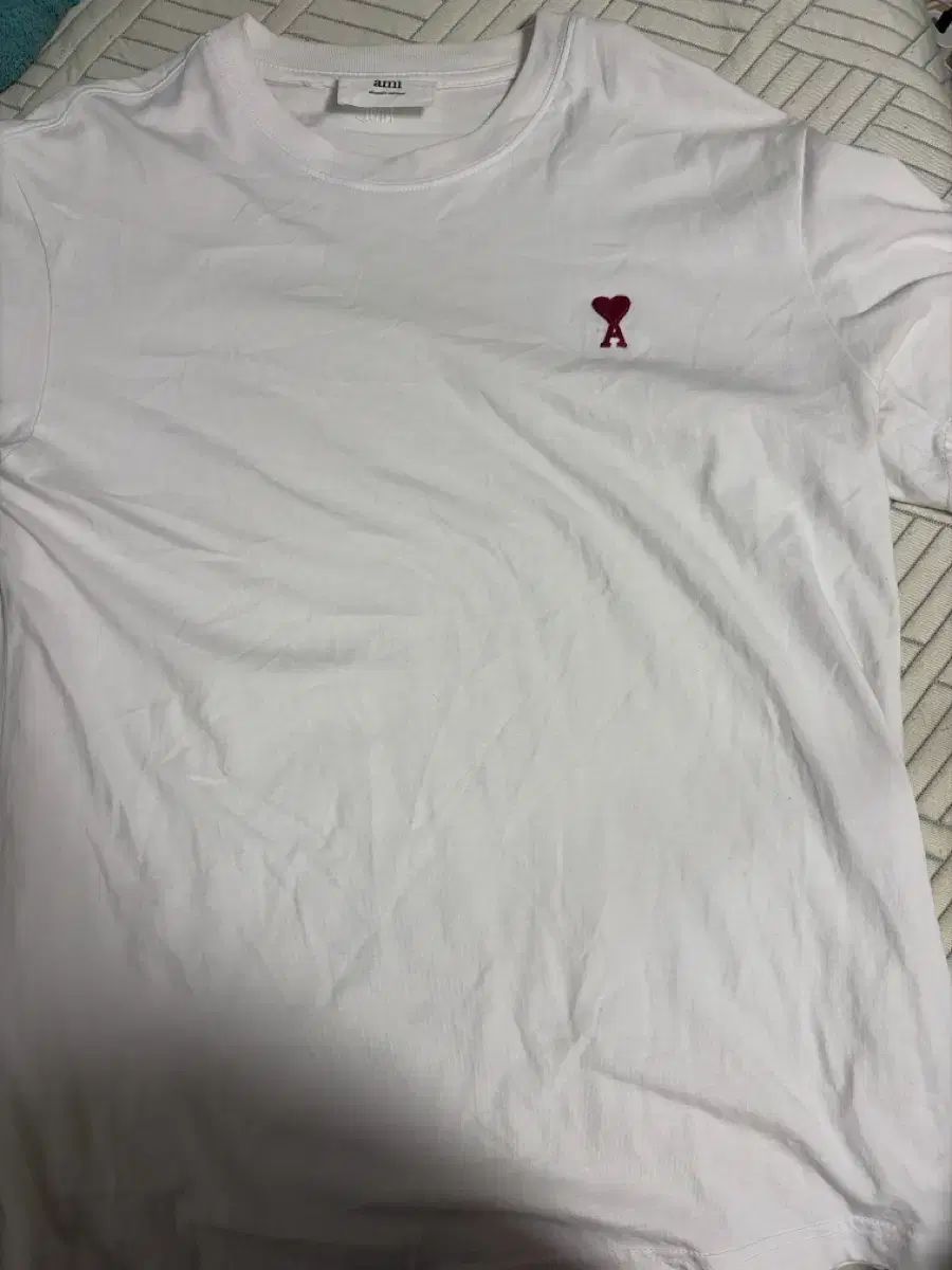 アミハート ロゴ 半袖 Tシャツ 白