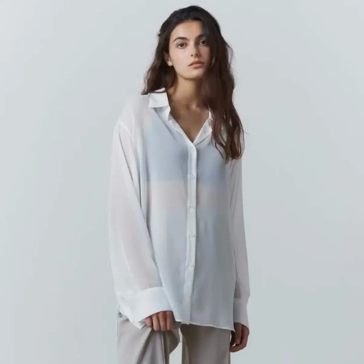 31THE Flimsy sheer shirt シアーシャツ