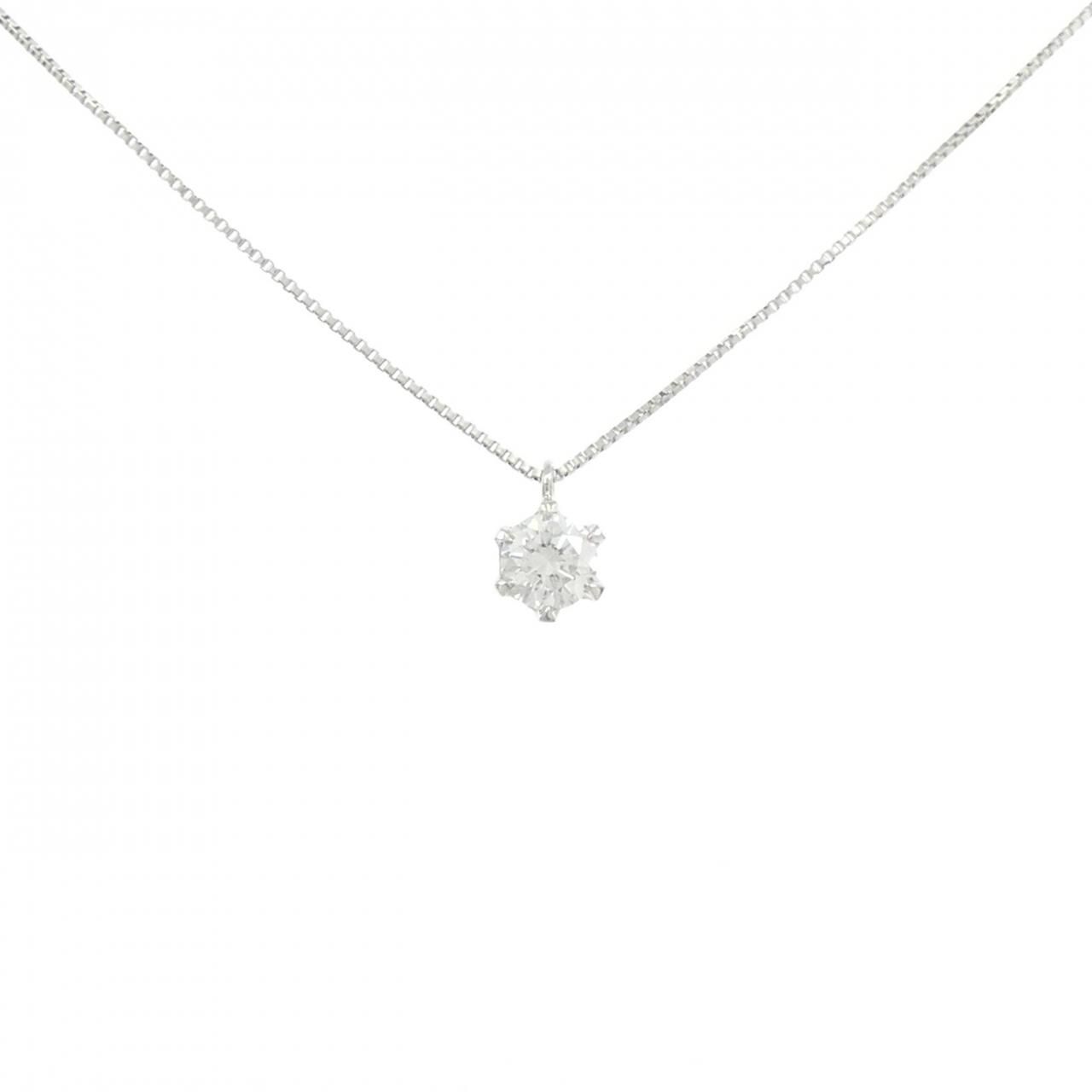 PT900/PT850 ソリティア ダイヤモンド ネックレス 0.311CT