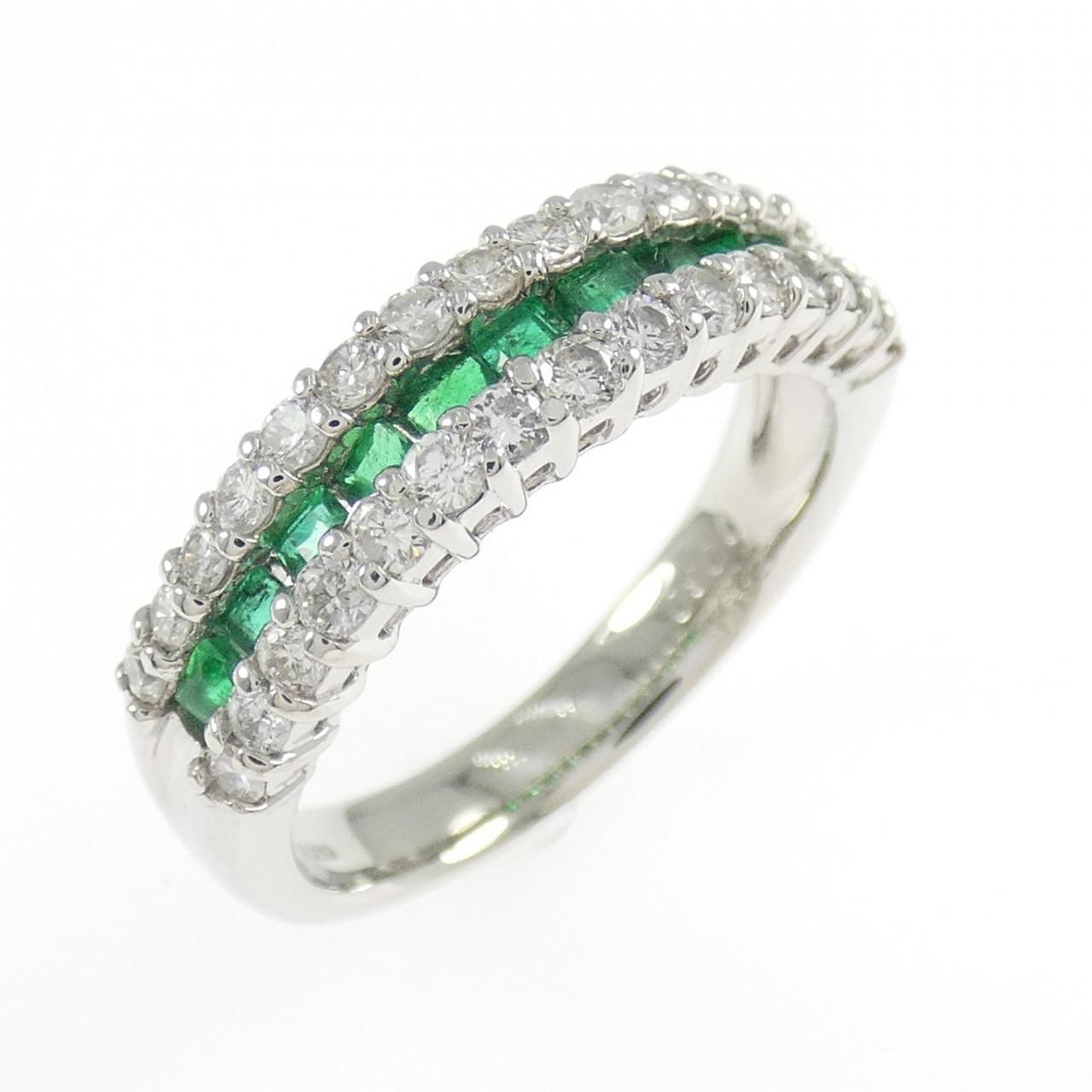 PT900 エメラルド リング 0.55CT - メルカリ