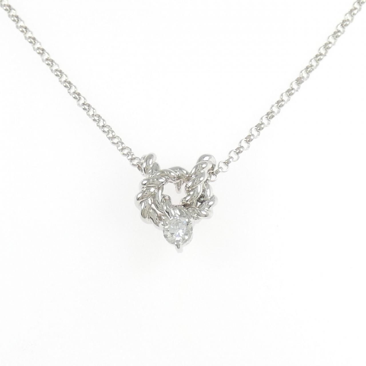PT900/PT850 ダイヤモンド ネックレス 0.24CT