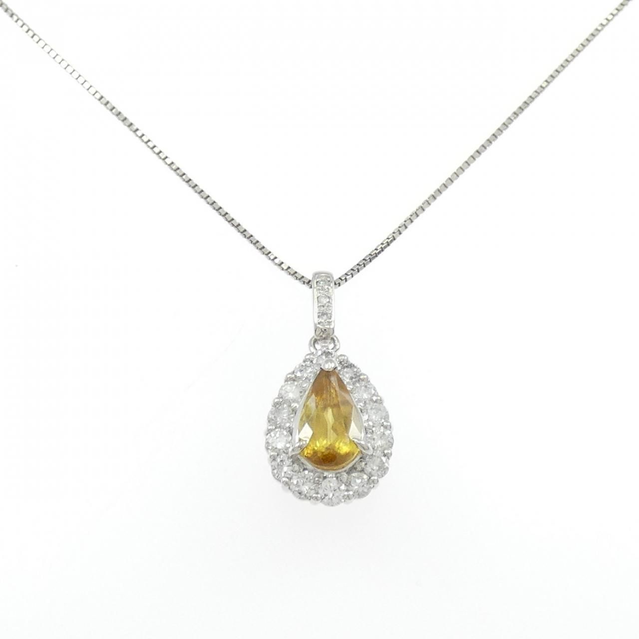PT900/PT850 スフェーン ネックレス 1.31CT