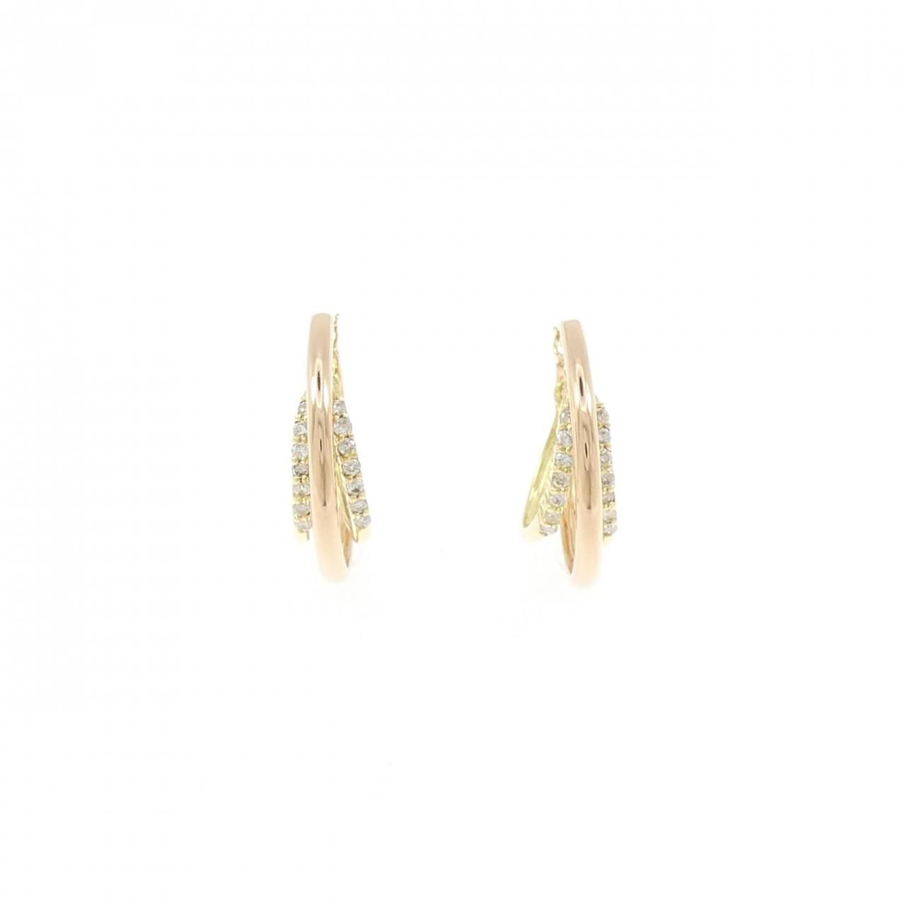 K18YG/K18PG ダイヤモンド ピアス