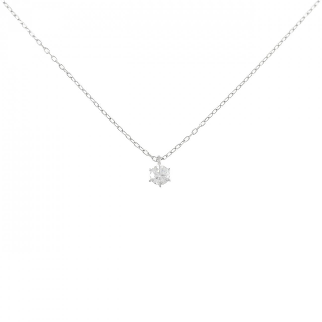PT900/PT850 ソリティア ダイヤモンド ネックレス 0.329CT