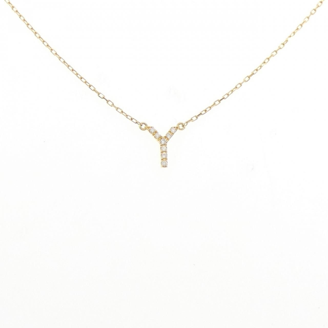 アーカー イニシャル ネックレス 0.03CT