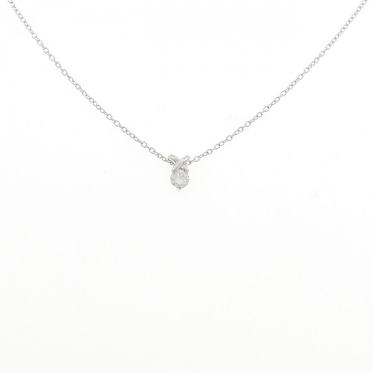 K10WG ダイヤモンド ネックレス 0.10CT