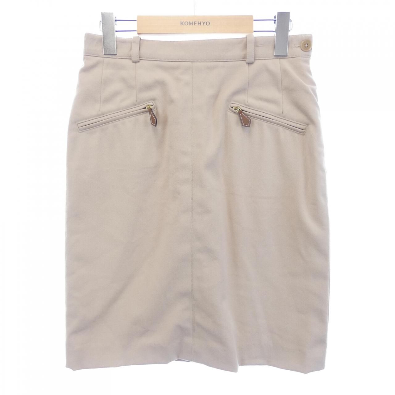 【ヴィンテージ】エルメス HERMES サイドジップ スカート