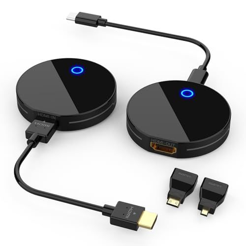 ワイヤレス hdmi 送受信機セット hdmi 無線 【日本技適認証取得】小型 送信機と受信機 30m安定無線伝送 1080P＠60Hz 超低遅延 音画同期 最大4台の追加受信機 TV/PC/Mac/Window/カメラ/監視カメラなど対応m 492f763e