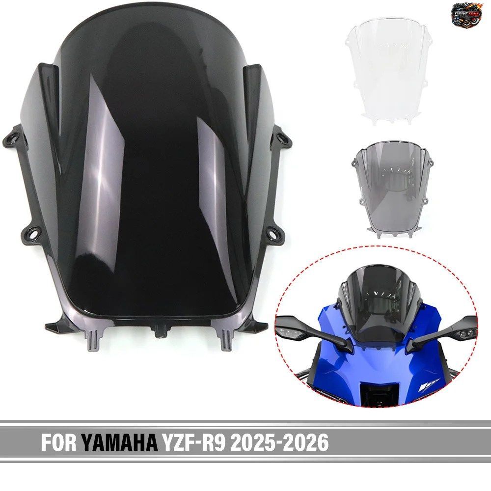 ヤマハ YZF-R9 YZF R9 2025-2026 用モーターサイクルスクリーン ダブルバブルウインドシールドディフレクター ウインドディフレクター スポ