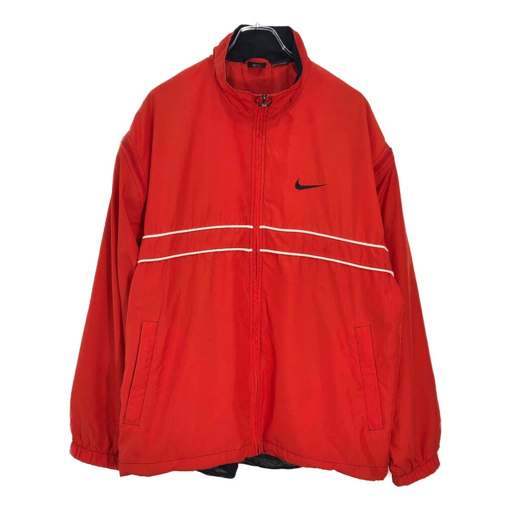 90年代 NIKE ナイキ AGASSI アガシ 袖デタッチャブル ジャケット レッド(メンズ L)中古 古着 V5177