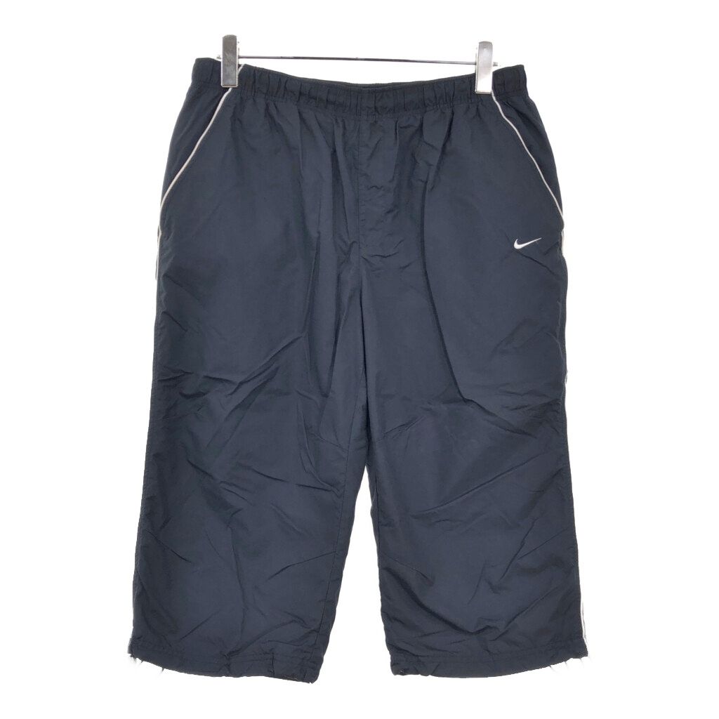 00年代 NIKE ナイキ ナイロン ショートパンツ 七分丈 ブラック(メンズ