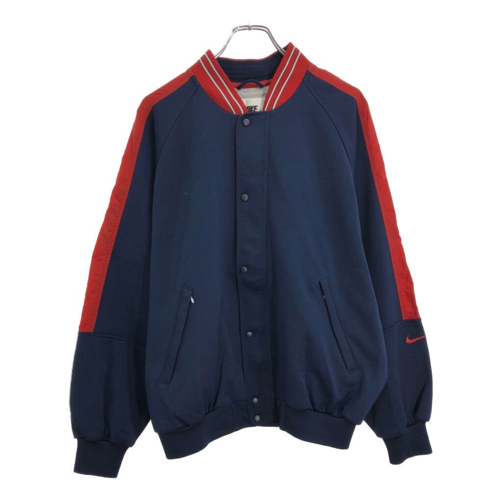 90年代 NIKE ナイキ トラックジャケット ネイビー(メンズ M)中古 古着 U7919