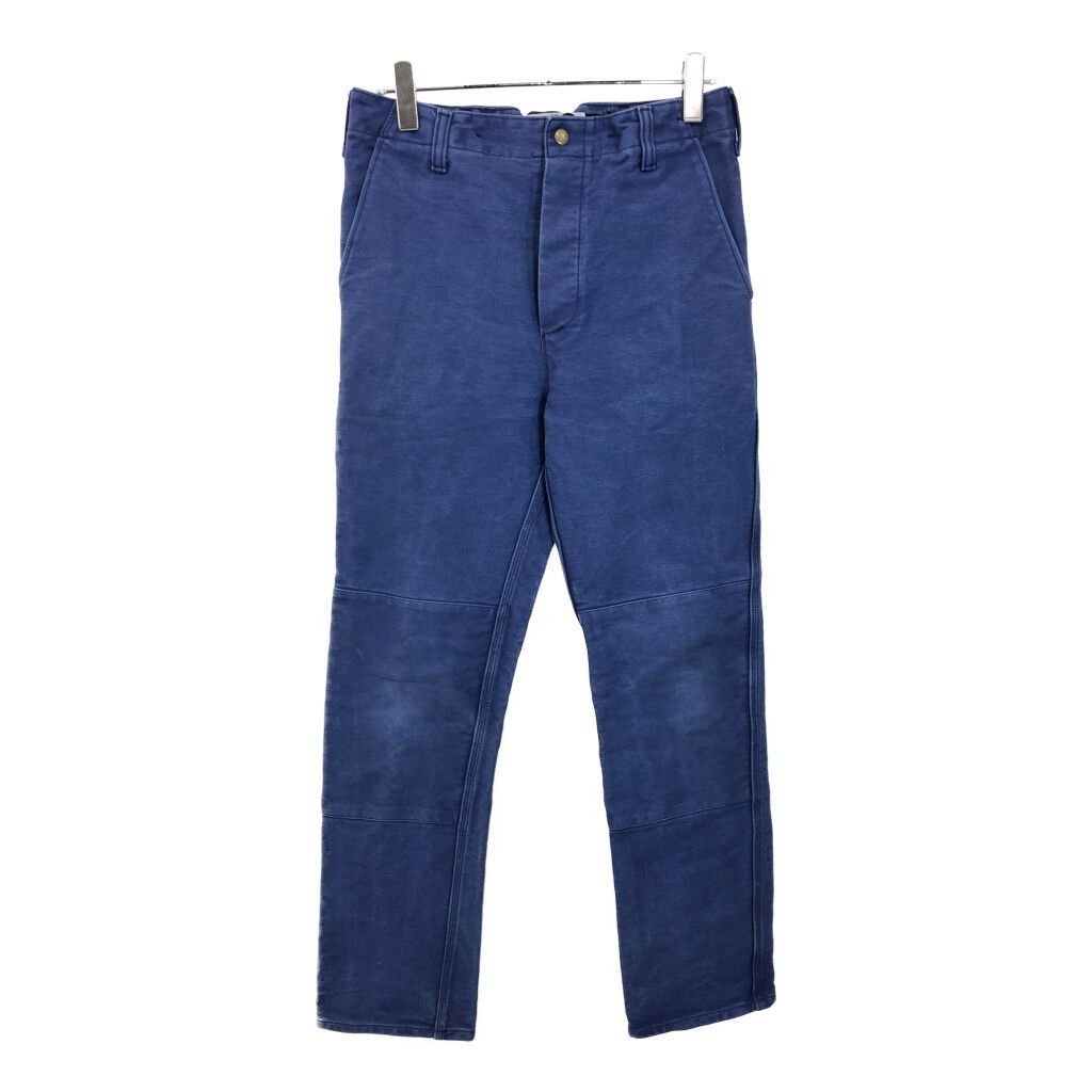 SANFOR rofa モールスキン パンツ ユーロ ネイビー(メンズ 94)中古 古着 V4472 SANFOR rofa モールスキン パンツ ユーロ ネイビー(メンズ 94)中古
